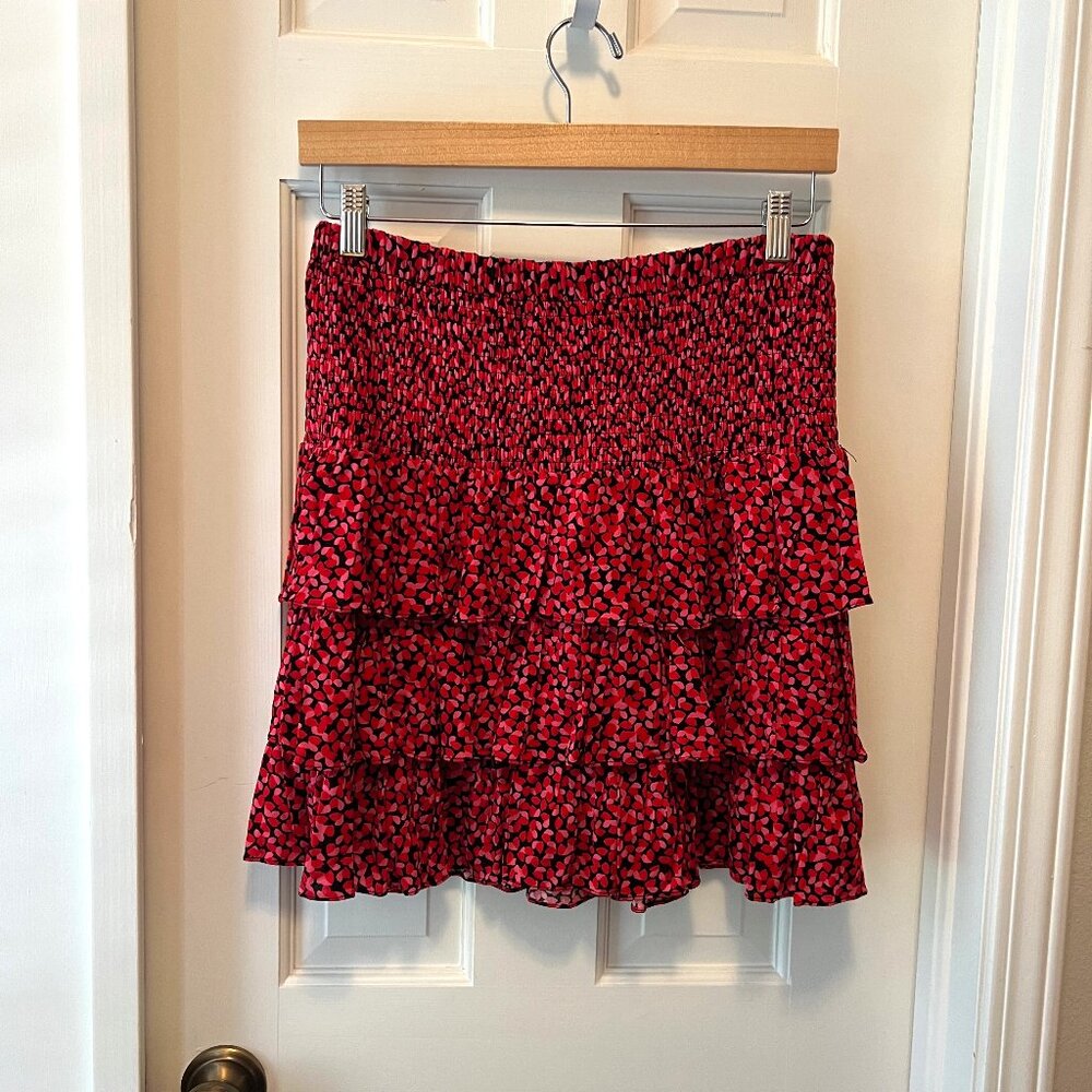 MICHAEL Michael Kors Petal Print Tiered Ruffle Skirt | Medium | Punk Skirt
